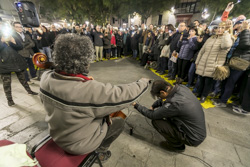 Sabadell il·lumina la plaça Sant Roc per la llibertat dels Jordis 